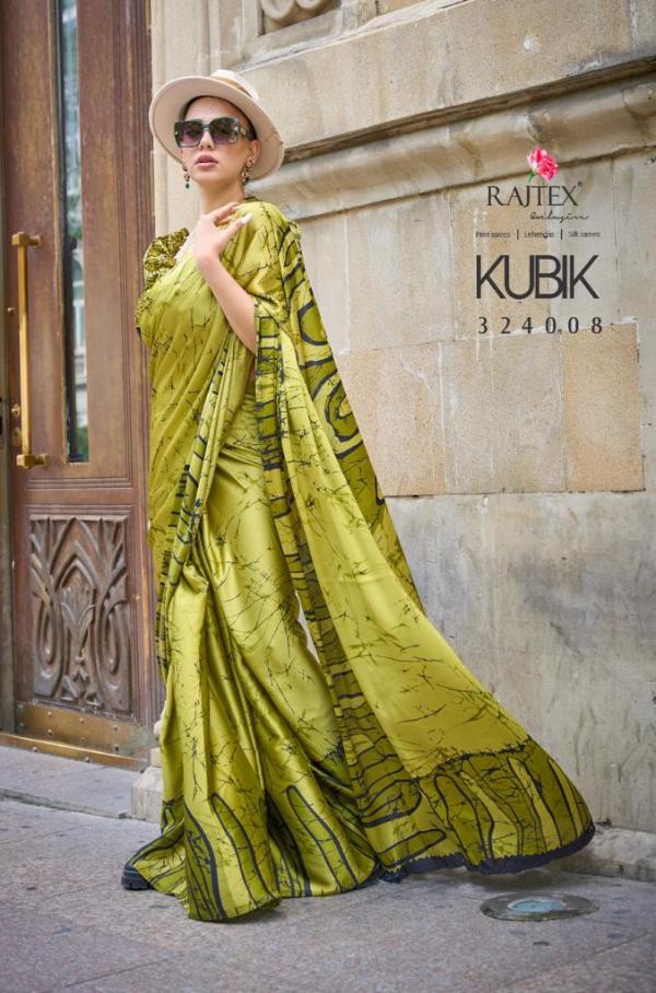 Rajtex Kubik Exclusive Printed Satin Saree Collection
